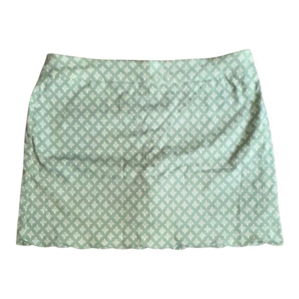 Coral Bay Mint Geometric Mini Skirt